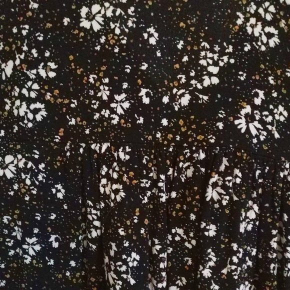 Vintage Esprit Boho Flowy Abstract Floral Button Down Blouse - Picture 6 of 8